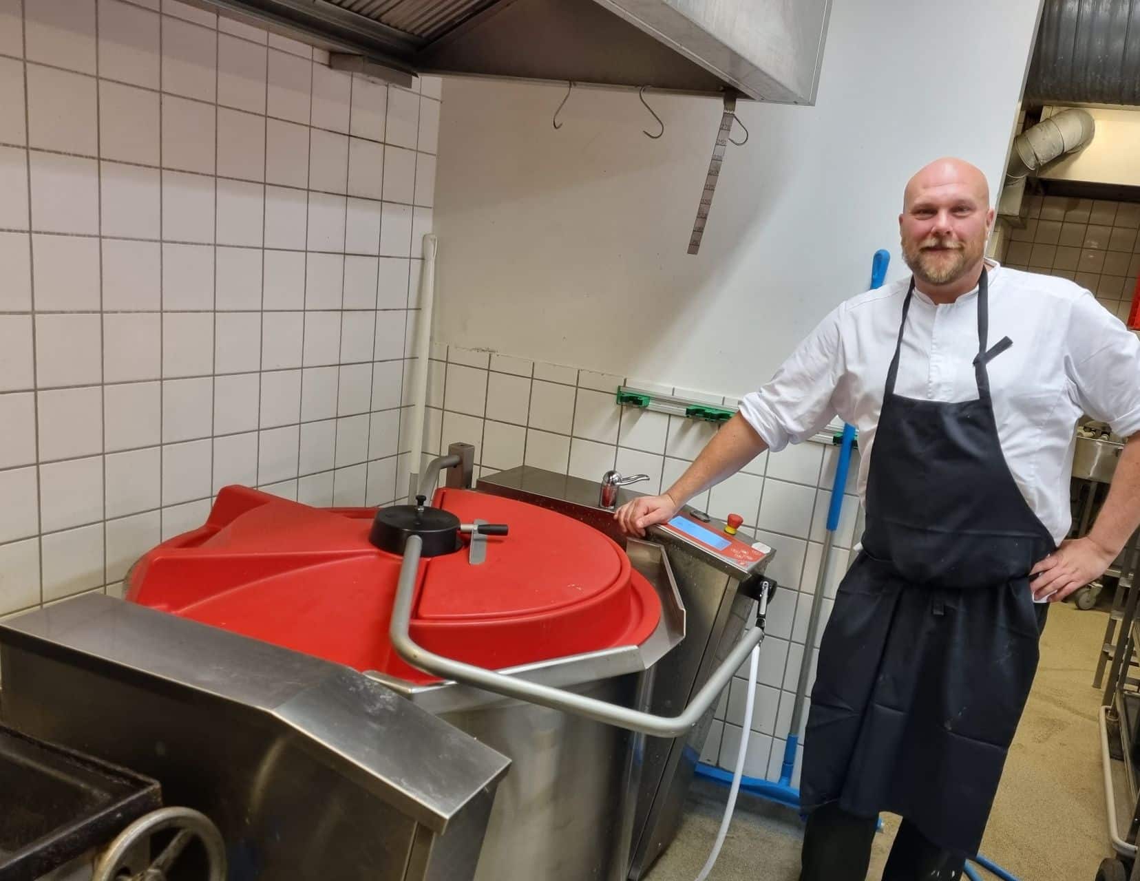 Steam kettle for restaurant Wallmans Copenhagen from Getinge Storkök