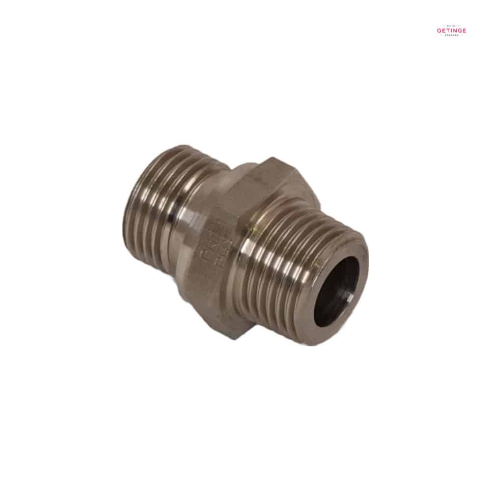 D-nippel 1/2" syrafast utv plan x 1" utv konisk 60gr x 1"
